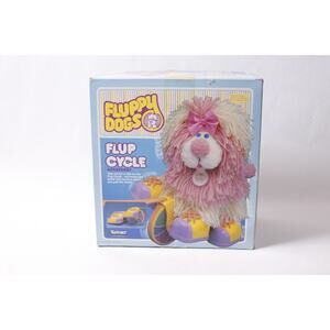 1980s Kenner Fluppy Dogs Flup Cycle 20080 Toy Vehicle in Box Never Removed